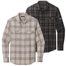 Image of NKKS29 Long Sleeve Ombre Plaid Shirt