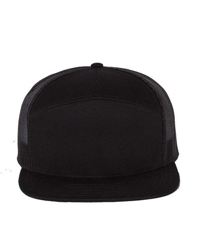 Richardson Seven-Panel Trucker Cap w/ Leather Patch image thumbnail