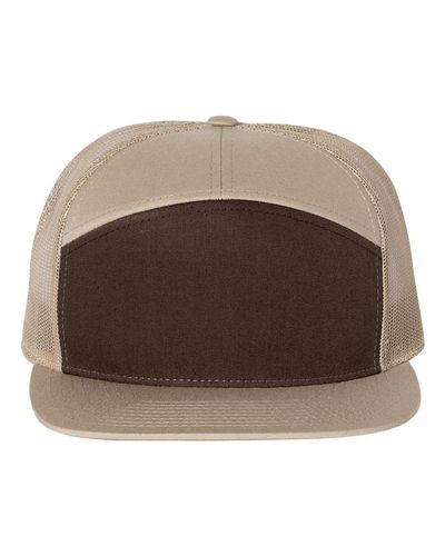 Richardson Seven-Panel Trucker Cap w/ Leather Patch image thumbnail