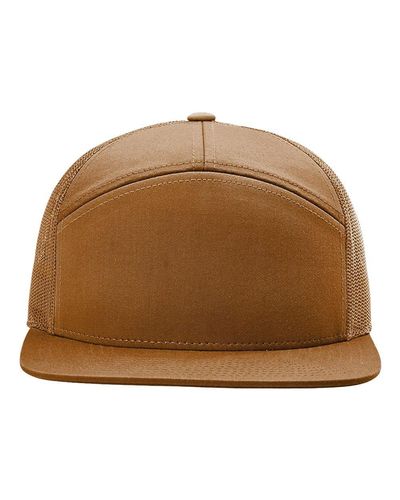 Richardson Seven-Panel Trucker Cap w/ Leather Patch image thumbnail