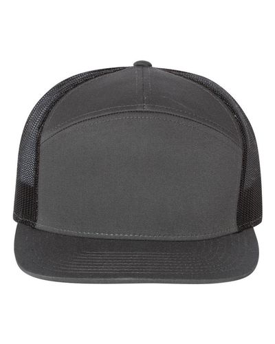 Richardson Seven-Panel Trucker Cap w/ Leather Patch image thumbnail