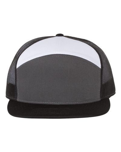 Richardson Seven-Panel Trucker Cap w/ Leather Patch image thumbnail