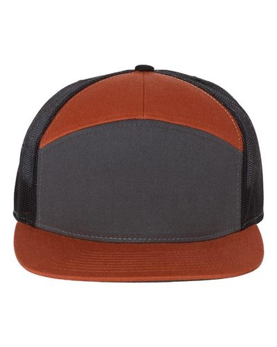 Richardson Seven-Panel Trucker Cap w/ Leather Patch image thumbnail