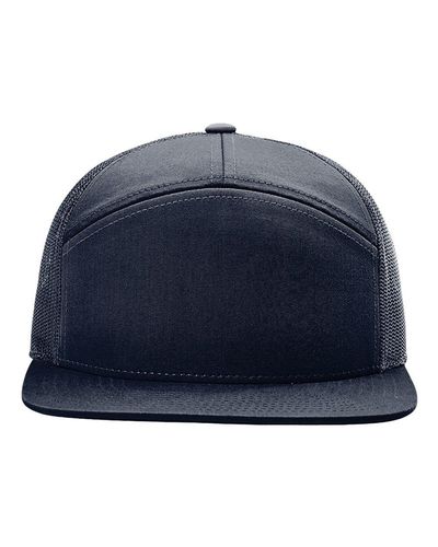 Richardson Seven-Panel Trucker Cap w/ Leather Patch image thumbnail