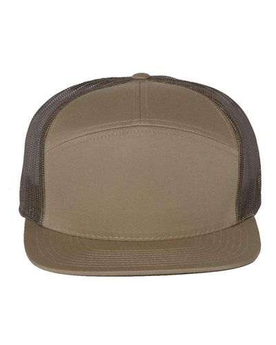 Richardson Seven-Panel Trucker Cap w/ Leather Patch image thumbnail