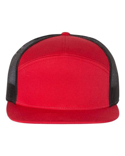 Richardson Seven-Panel Trucker Cap w/ Leather Patch image thumbnail