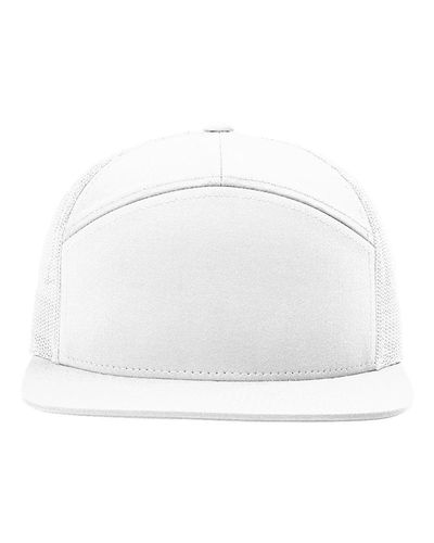 Richardson Seven-Panel Trucker Cap w/ Leather Patch image thumbnail