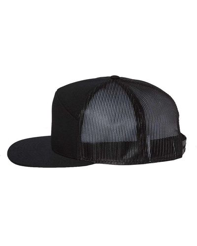 Richardson Seven-Panel Trucker Cap w/ Leather Patch image thumbnail
