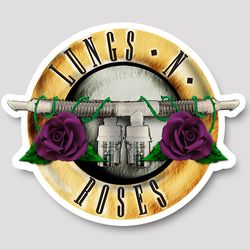 Image of Lungs N Roses Vinyl Sticker (bol107)
