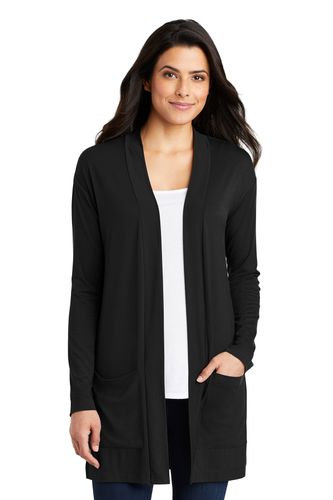 Port Authority Ladies Concept Long Pocket Cardigan image thumbnail Port Authority Ladies Concept Long Pocket Cardigan image thumbnail
