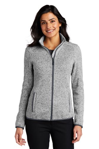 Port Authority Ladies Sweater Fleece Jacket image thumbnail Port Authority Ladies Sweater Fleece Jacket image thumbnail