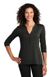 Image of Port Authority Ladies UV Choice Pique Henley