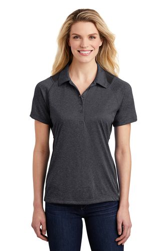 Sport-Tek Ladies Heather Colorblock Contender Polo image thumbnail Sport-Tek Ladies Heather Colorblock Contender Polo image thumbnail
