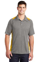 Image of Sport-Tek Heather Colorblock Contender Polo
