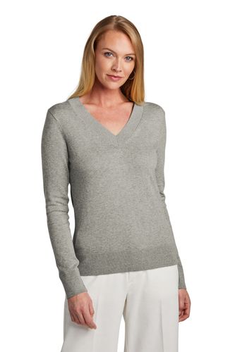 Brooks Brothers Women's Cotton Stretch V-Neck Sweater image thumbnail Brooks Brothers Women's Cotton Stretch V-Neck Sweater image thumbnail
