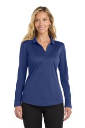 Image of Port Authority Women's Silk Touch Performance Long Sleeve Polo