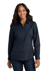 Image of Port Authority Women's Long Sleeve Poplin Shirt