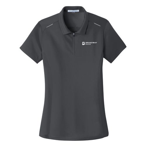 Ladies' Mesh Zip Polo image thumbnail
