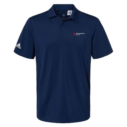 Men's Adidas Solid Polo image thumbnail
