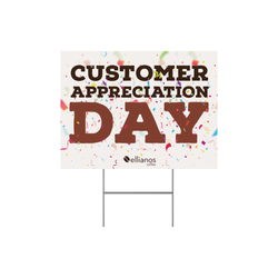 Image of Yard Sign- Customer Appreciation