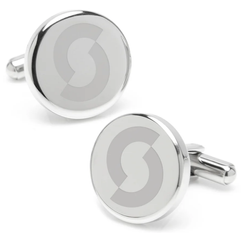 Image of Stainless Steel Round Infinity Engravable Cufflinks