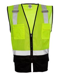 Image of Black Bottom Mesh Class 2 Vest