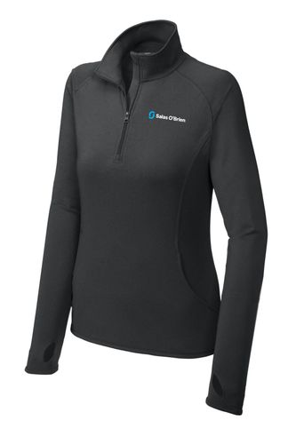 Sport-Tek Ladies Sport-Wick Stretch 1/4-Zip Pullover image thumbnail