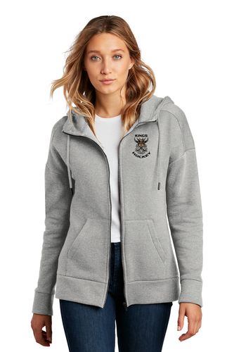 District® Women’s Perfect Weight® Fleece Drop Shoulder Full-Zip Hoodie image thumbnail
