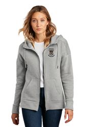 Image of District® Women’s Perfect Weight® Fleece Drop Shoulder Full-Zip Hoodie