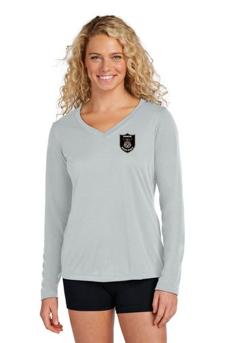 Sport-Tek® Ladies Long Sleeve PosiCharge® Competitor™ V-Neck Tee image thumbnail