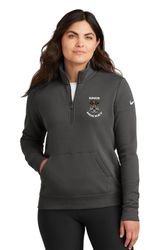 Image of Nike Women's Club Fleece Sleeve Swoosh 1/2-Zip