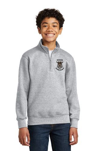 Port & Company ® Youth Core Fleece 1/4-Zip Pullover Sweatshirt image thumbnail