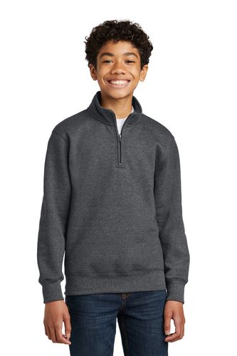 Port & Company ® Youth Core Fleece 1/4-Zip Pullover Sweatshirt image thumbnail