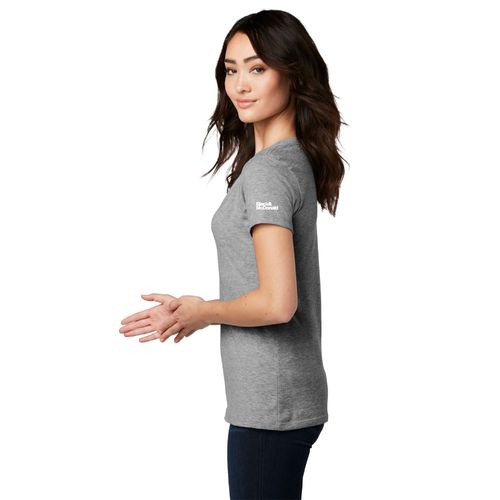 District Women's Perfect Blend CVC V-Neck Tee image thumbnail