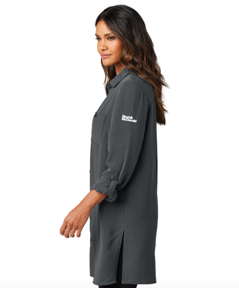 Port Authority Ladies Textured Crepe Long Tunic primary image