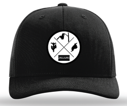 Image of Black Trucker Cap Lineman Patch
