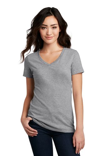District Women's Perfect Blend CVC V-Neck Tee image thumbnail