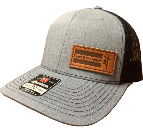 Trucker Cap with Leather Lineman Patch image thumbnail