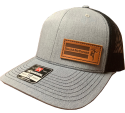 Image of Trucker Cap with Leather Lineman Patch