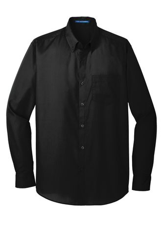 Port Authority® Long Sleeve Carefree Poplin Shirt image thumbnail