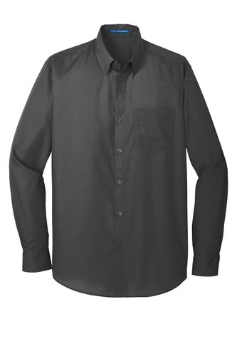 Port Authority® Long Sleeve Carefree Poplin Shirt image thumbnail