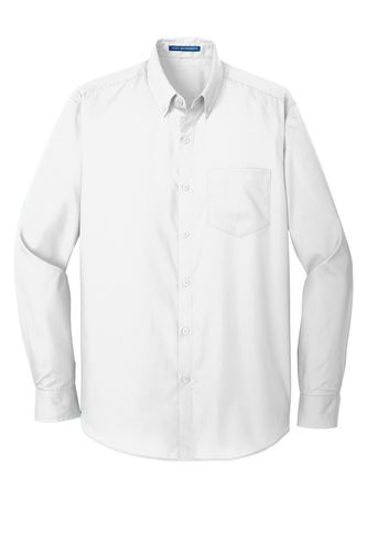 Port Authority® Long Sleeve Carefree Poplin Shirt image thumbnail