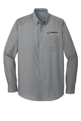 Image of Port Authority® Long Sleeve Carefree Poplin Shirt