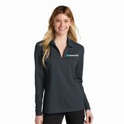 Image of Nike Ladies Dri-FIT Micro Pique 2.0 Long Sleeve Polo