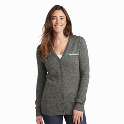 Image of Port Authority® Ladies Marled Cardigan