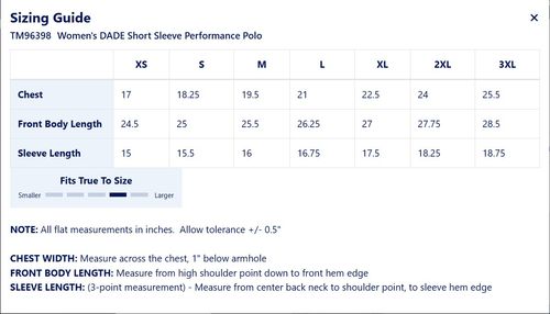 Women's Short Sleeve Performance Polo image thumbnail