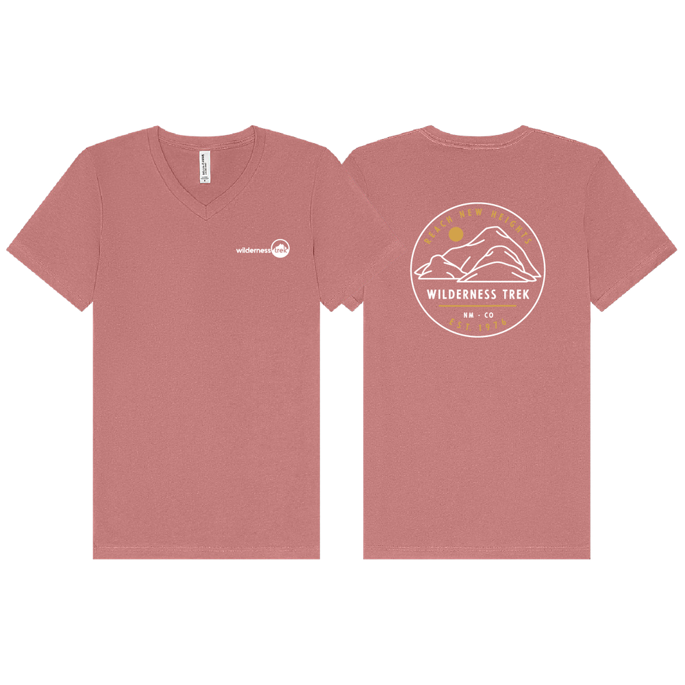 BELLA + CANVAS - Jersey V-Neck Tee - Reach New Heights Circle primary image