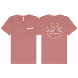 Image of BELLA + CANVAS - Jersey V-Neck Tee - Reach New Heights Circle