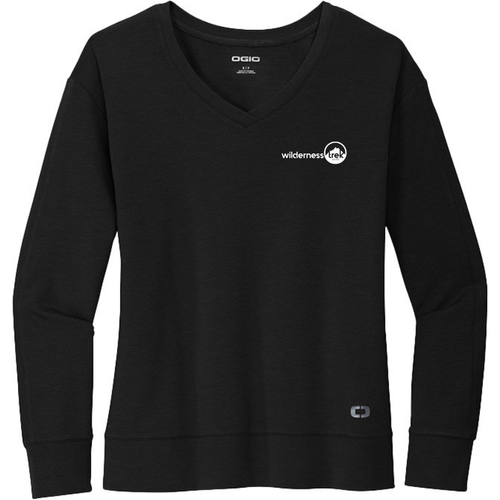 OGIO® Ladies Luuma Flex Long Sleeve V-Neck image thumbnail