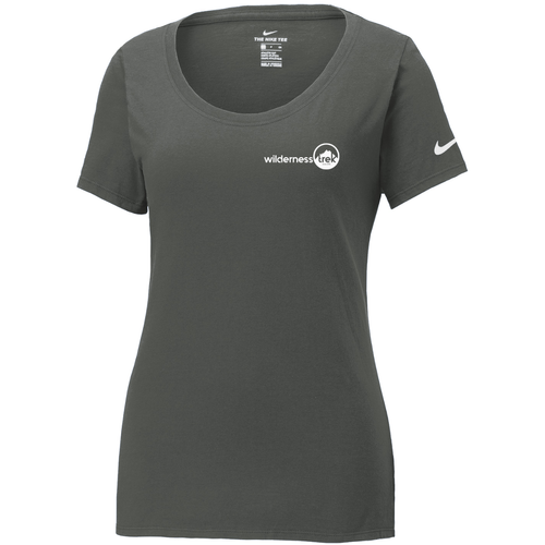 Nike Ladies Dri-FIT Cotton/Poly Scoop Neck Tee image thumbnail